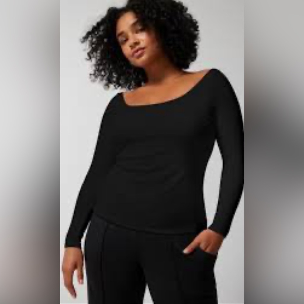 Soma Charcoal Long Sleeve Top